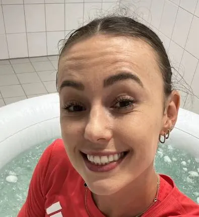 Nadine Visser ijsbad