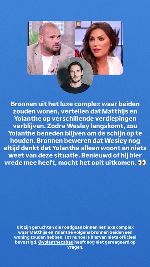 Wesley Sneijder en Yolanthe Cabau