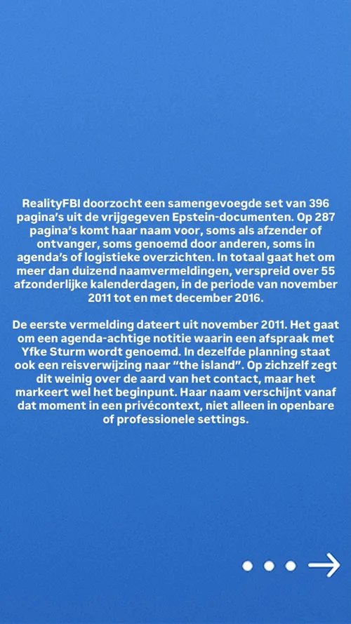 Instagram story RealityFBI