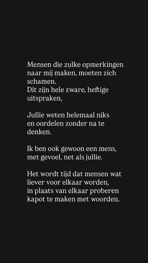 Instagram story Sylvia Geersen