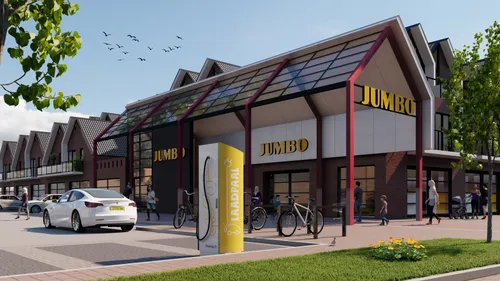01 jumbo plaatst snellaadpunten bij winkels in nederland en belgie en bij la place restaurants