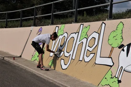 18 09 2021 jongeren kleuren fietstunnel 09