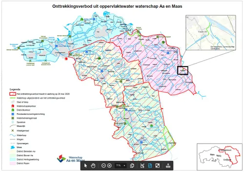 kaart onttrekkingsverbod uit oppervlaktewater 20 05 20