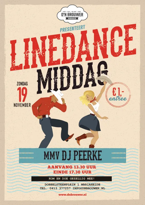line dance middag 19 november