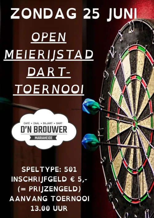 open meierijstad darttoernooi 25 juni
