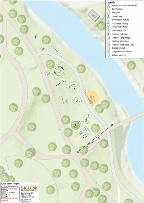 plattegrond natuurspeelpark deken van miert
