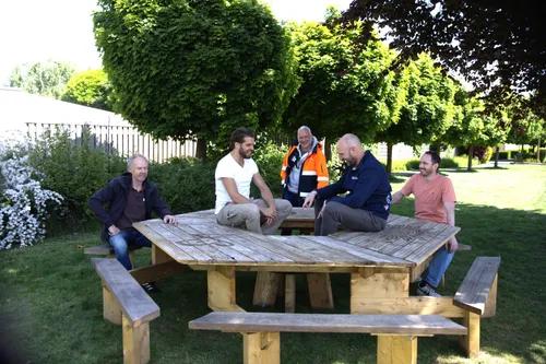 De bedenker, de makers en medewerkers van Waterschap Aa en Maas maakten dit project mogelijk