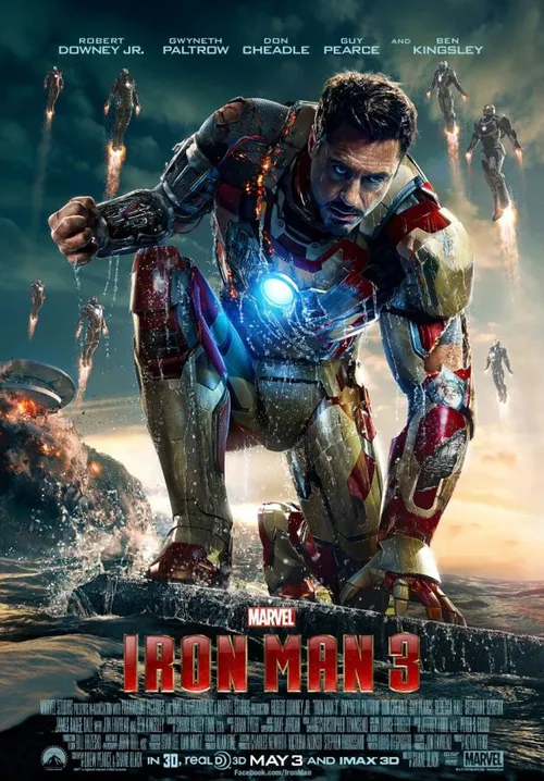 iron man3 downey multipleironmen poster 610x876