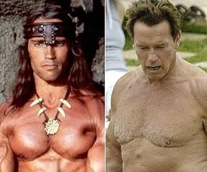 arnold schwarzenegger then now