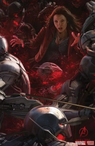 avengers age of ultron poster scarlet witch 390x600