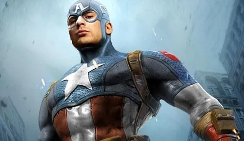 chris evans in captain america costume
