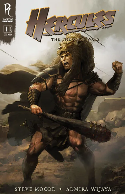 hercules thracian wars comic book cover