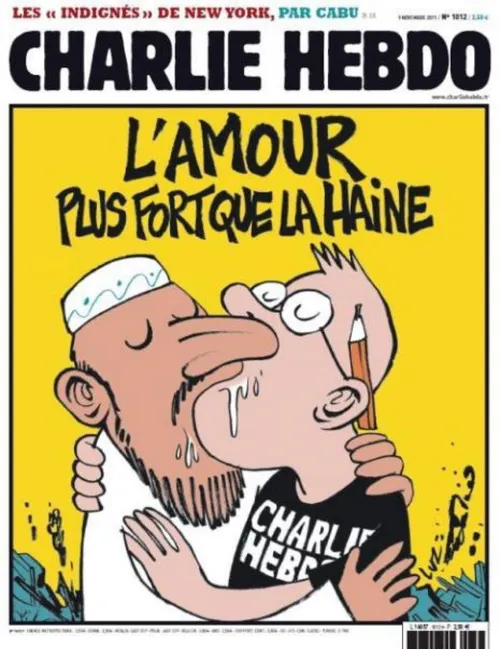 kissing hebdo