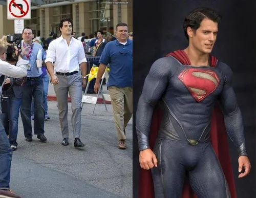 superman clark kent in kostuum en zonder bril1