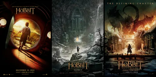 the hobbit trilogy teaser posters