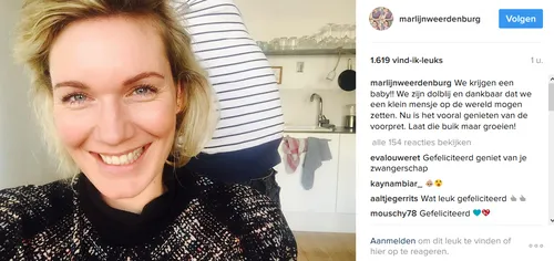 marlijn weerdenburg zwanger
