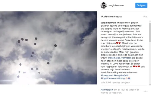 sergio herman herdenking zoontje