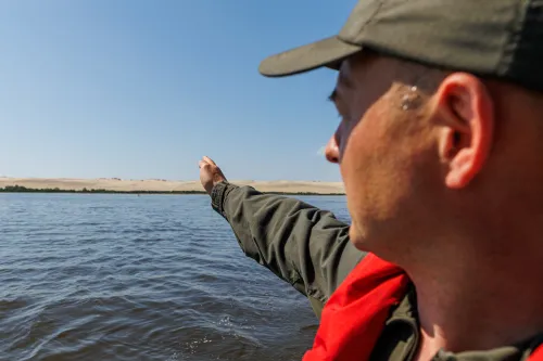Pakrančių ir sienos apsauga Nidoje / R. Tenio nuotr.