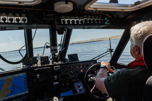 Pakrančių ir sienos apsauga Nidoje / R. Tenio nuotr.