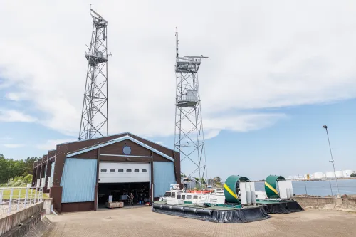 Laivai su oro pagalvėmis / R. Tenio nuotr.
