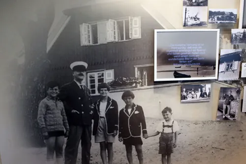 Thomas Mannas su atžalomis. Kartu su vaikais dažnai žaisdavo ir patarnautojos sūnus./M. Patašiaus nuotr.