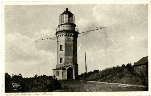 Senasis Nidos švyturys ant ką tik apsodinto Urbo kalno./Neringos muziejų archyvo nuotr.