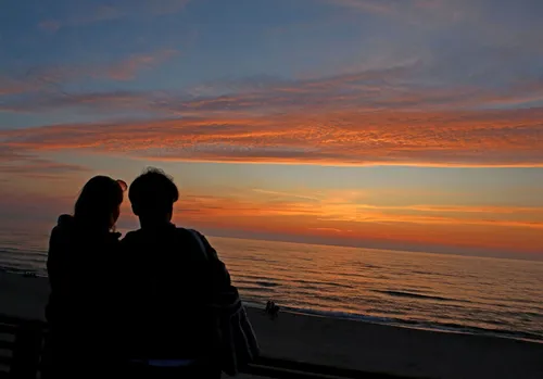 Saulės palydėjimas Nidoje / M. Patašiaus nuotr.