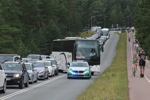 Spūstis prie kelto / M Milinio DELFI nuotr