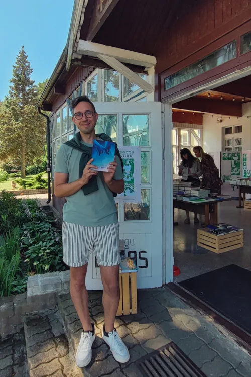 Rašytojas B. Bėrantas Nidoje./Asmeninio albumo nuotr.