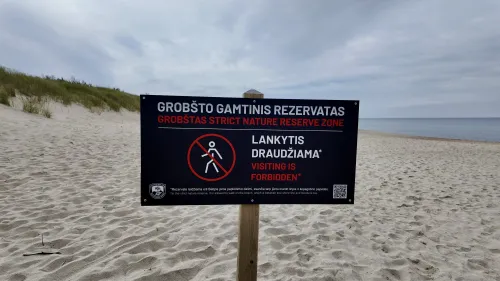 Paplūdimys Nidoje ties Grobšto rezervatu / Kas vyksta nuotr.