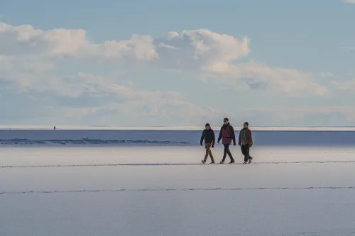 Užšalusios Kuršių marios / R. Tenio nuotr.