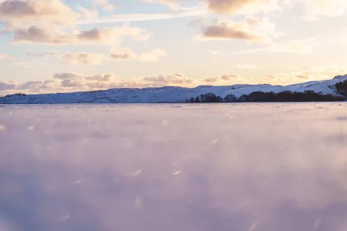 Užšalusios Kuršių marios / R. Tenio nuotr.