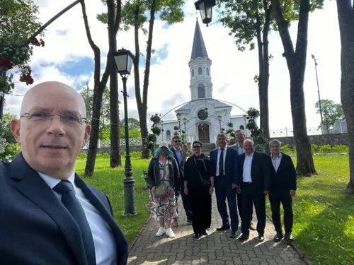 Arūnas Burkšas su kolegomis iš savivaldybės / Asmeninio archyvo nuotr.