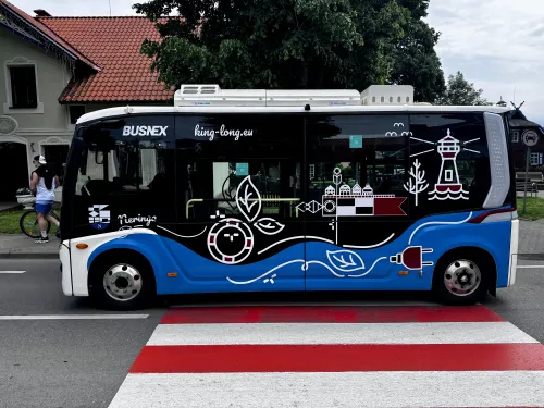 Elektrinis autobusas Nidoje / Kas vyksta nuotr.