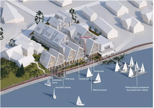 Planuojamos rekonstrukcijos viešosios erdvės vizija (projektuotojų nuotr.)