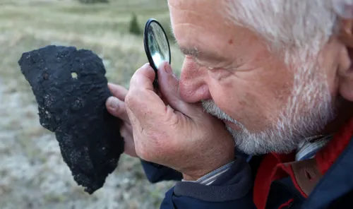 K.Mizgirio rastas kopose artefaktas / M. Patašiaus nuotr.