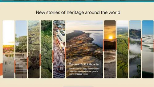 Kuršių Nerija oficialioje UNESCO kolekcijoje „Google Arts &amp; Culture“ platformoje / ekrano nuotr.