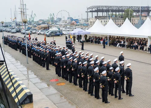 Lietuvos kariuomenės Karinių jūrų pajėgų vadų pasikeitimo ceremonija / LK nuotr.