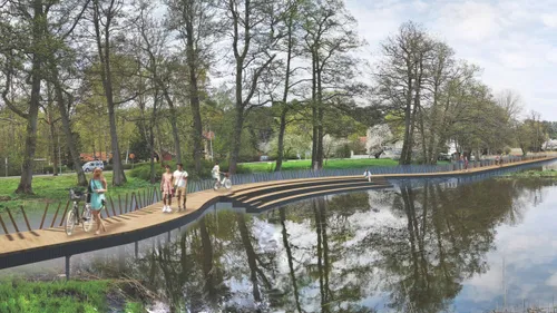 Kauniečių parengtas Gintaro įlankos projektas / Organizatorių nuotr.