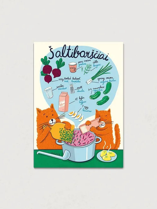 J. Česnauskaitės iliustracija „Šaltibarščiai“ / Asm. albumo nuotr.