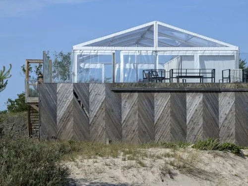 Palapinė Nidos paplūdimyje / „Delfi“ skaitytojo nuotr.