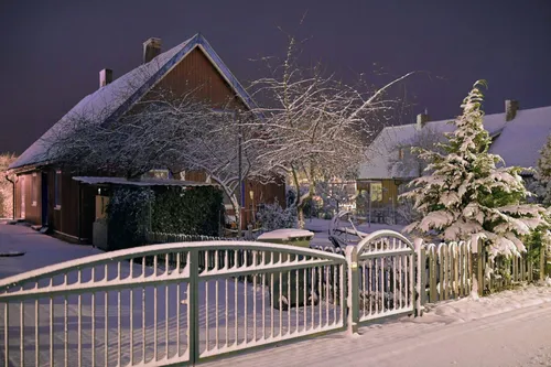 Pirmas sniegas Nidoje / Josvinto nuotr.