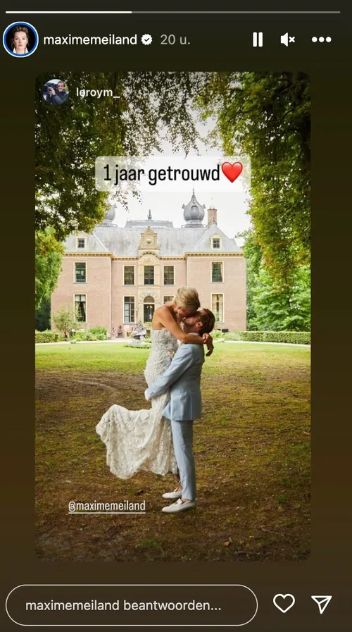 Bron: Instagram Stories (@maximemeiland)