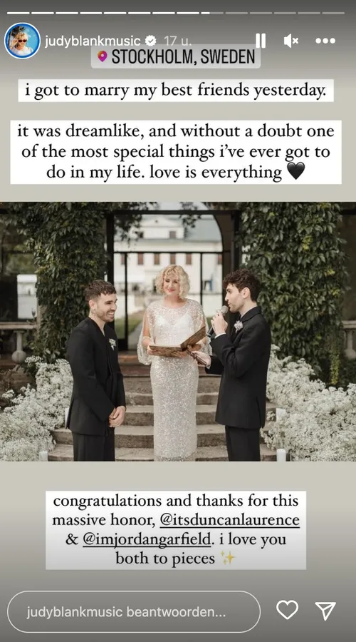 Bron: Instagram Stories (@judyblankmusic)