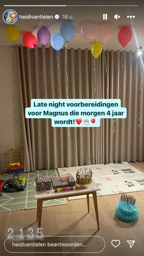 Bron: Instagram Stories (@heidivantielen)