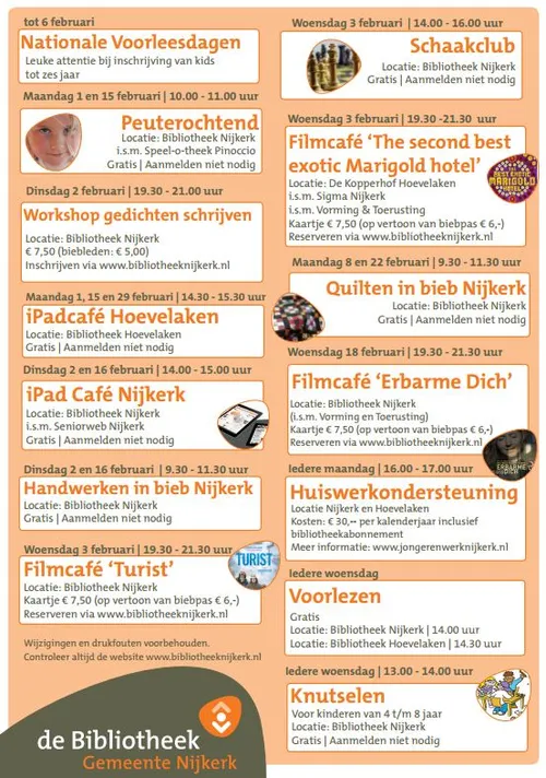 2016 01 18 biebactiviteiten