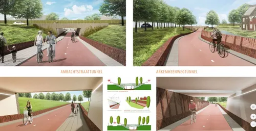 2018 04 20 n301 ambachtstraat fietstunnels