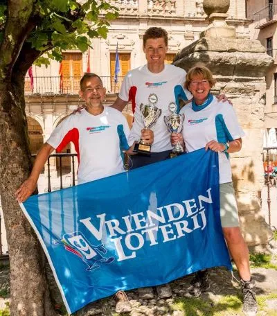 2018 06 07 cees en hester samen met bas van de goor tijdens de camino klein