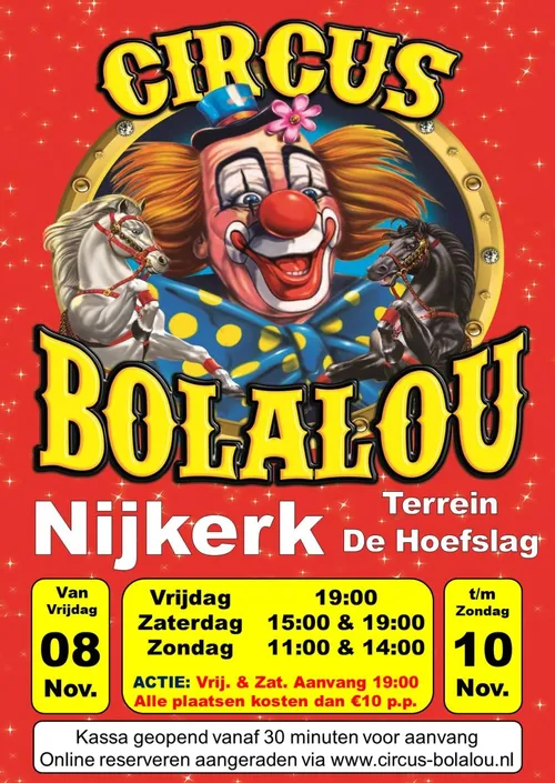 2019 10 31 circus poster nijkerk