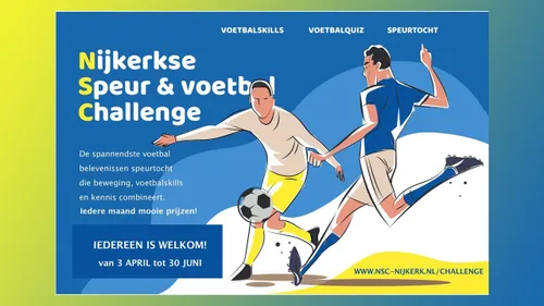 2021 04 24 nijkerkse speur en voetbal challenge aankondiging